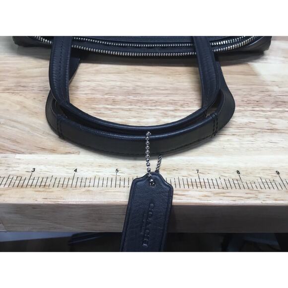 COACH PEBBLE LEATHER Tayler SATCHEL TOTE PURSE BAG Carryall - Picture 11 of 16